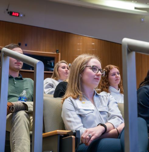 Jessica Teitel with other MCP students at the annual MCP Research Symposium.
